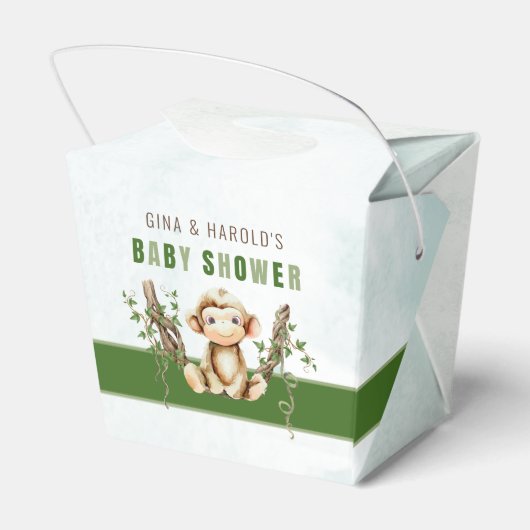 Affe Baby Showbox Geschenkschachtel (Rückseite)