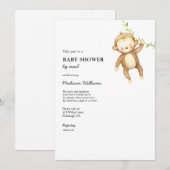Affe Baby Showdown by Mail Einladung (Vorne/Hinten)