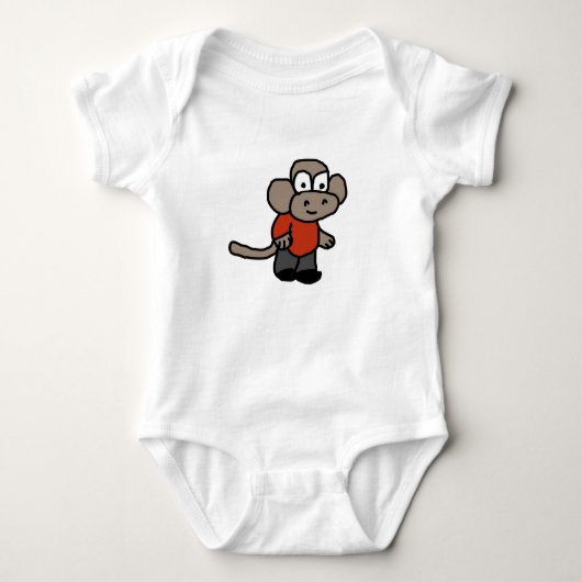 Affe Baby Strampler (Vorderseite)