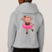 Affe-Ballerina Hoodie (Rückseite)