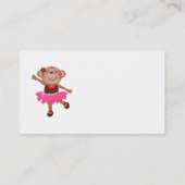 Affe-Ballerina Visitenkarte (Rückseite)