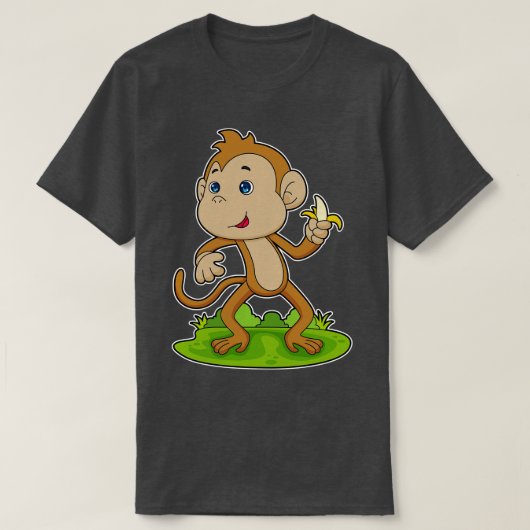 Affe Banane 2 T-Shirt (Design vorne)