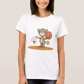 Affe-Basketball T-Shirt (Vorderseite)