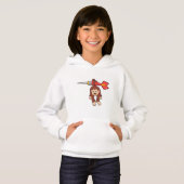 Affe bei Darts mit Dart Hoodie (Vorne ganz)