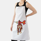 Affe bei Darts mit Dart Schürze (InSitu)