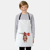 Affe bei Darts mit Dart Schürze (Getragen)