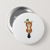 Affe bei Krafttraining mit Dumbell Button (Vorne & Hinten)