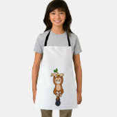 Affe bei Krafttraining mit Dumbell Schürze (Insitu)