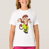 Affe bei Martial Arts Kungfu T-Shirt (Vorderseite)