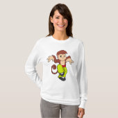 Affe bei Martial Arts Kungfu T-Shirt (Vorne ganz)