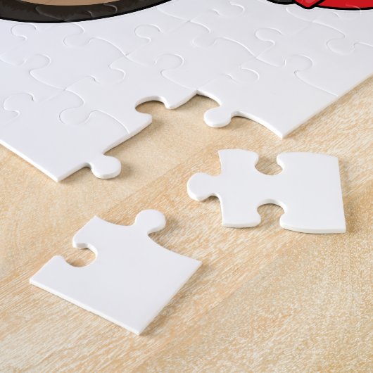 Affe bei Musik mit Headphone Puzzle (Seite)