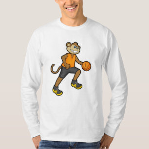 Affe beim Basketball Sport T-Shirt