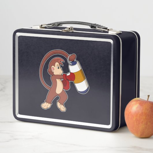 Affe beim Boxen mit Beutel (Beispiel)