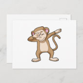Affe beim Hip Hop Dance Dab Postkarte (Vorne/Hinten)