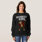 Affe betäuben Großvater Vater Sweatshirt (Vorne ganz)