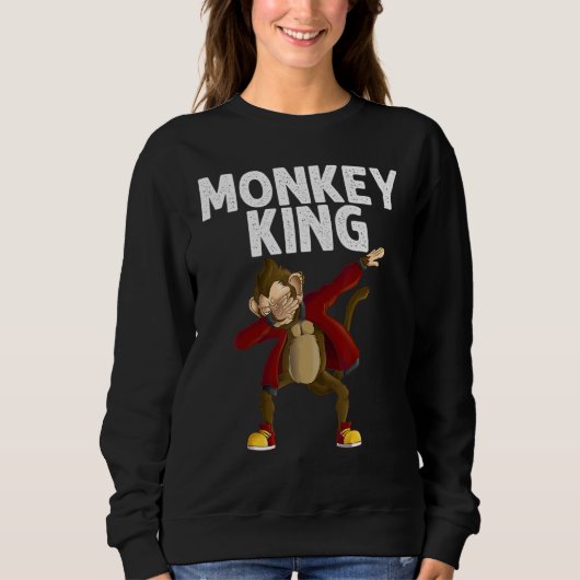 Affe betäuben Großvater Vater Sweatshirt (Vorderseite)