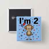 Affe bin ich 2 T-Shirts und Geschenke Button (Vorne & Hinten)