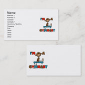 Affe bin ich ein Gymnast Visitenkarte (Vorne/Hinten)