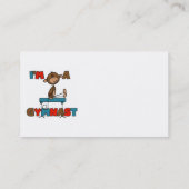 Affe bin ich ein Gymnast Visitenkarte (Rückseite)