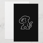 Affe Briefpapier (Vorne/Hinten)