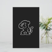 Affe Briefpapier (Stehend Vorderseite)