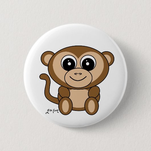 Affe Button (Vorderseite)