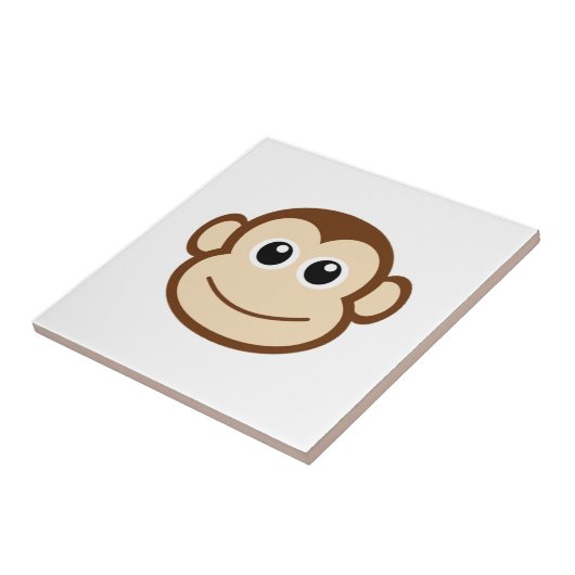 Affe-Cartoon Fliese (Seite)