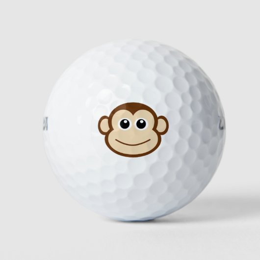 Affe Cartoon Golfball (Vorderseite)