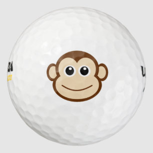 Affe Cartoon Golfball