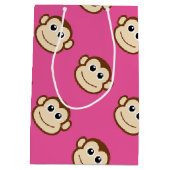 Affe-Cartoon Mittlere Geschenktüte (Rückseite)