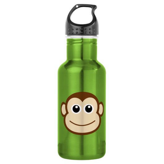 Affe-Cartoon Trinkflasche (Vorderseite)