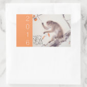 Affe Chinesisch Neujahr Brauch 2016 Japanische Kun Rechteckiger Aufkleber (Tasche)