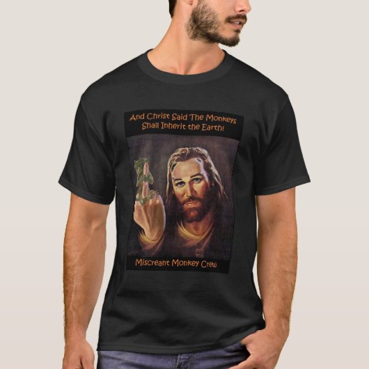 Affe Christus T-Shirt (Vorderseite)
