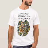 Affe, der auf Baum-Stamm sitzt T-Shirt (Vorderseite)