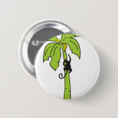 Affe, der einen Baum klettert Button (Vorne & Hinten)