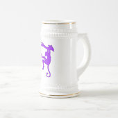 Affe, der im Baum-Silhouette-Cartoon schwingt Bierglas (VorderseiteRechts)