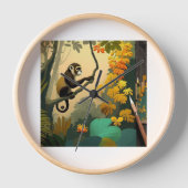 Affe, der irgendwo sucht. Uhren (Vorderseite)