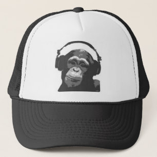Affe-DJ-Hut Truckerkappe