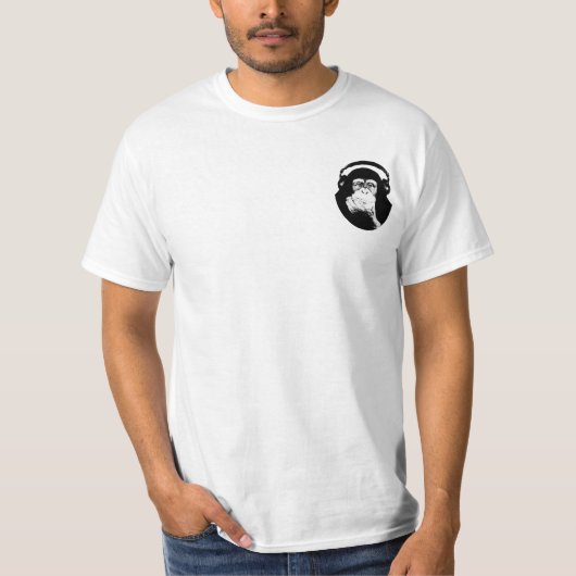 Affe DJ-Shirt T-Shirt (Vorderseite)