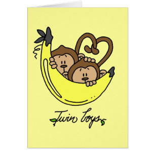 Affe-Doppeljungen-T-Shirts und Geschenke