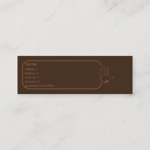 Affe - dünn mini visitenkarte