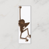 Affe - dünn mini visitenkarte (Rückseite)