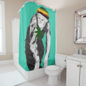 Affe Duschvorhang (Beispiel)