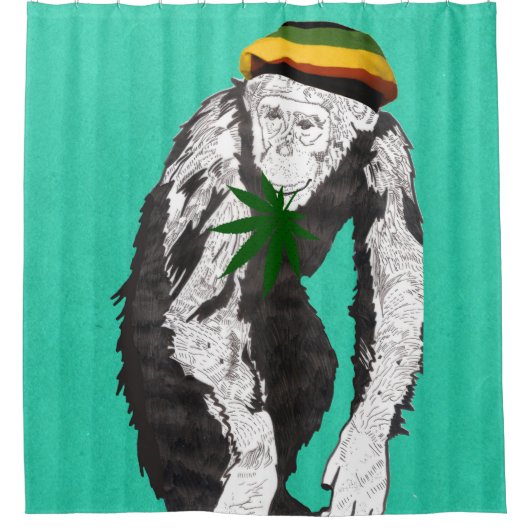Affe Duschvorhang (Vorderseite)