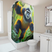 Affe Duschvorhang (Beispiel)