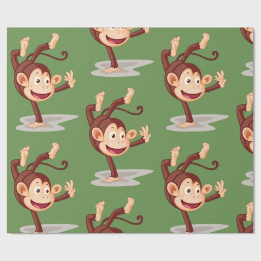 Affe-einerseits glattes Packpapier (Flach)