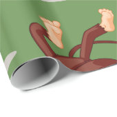 Affe-einerseits glattes Packpapier (Rolleneckpunkt)