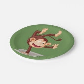 Affe-einerseits PapierTeller (Schrägansicht)