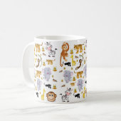 Affe Elefant Tiger Tasse (Vorderseite Links)
