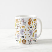 Affe Elephant Tiger Tasse (VorderseiteRechts)